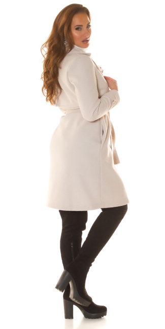 Musthave Coat with golden details Beige